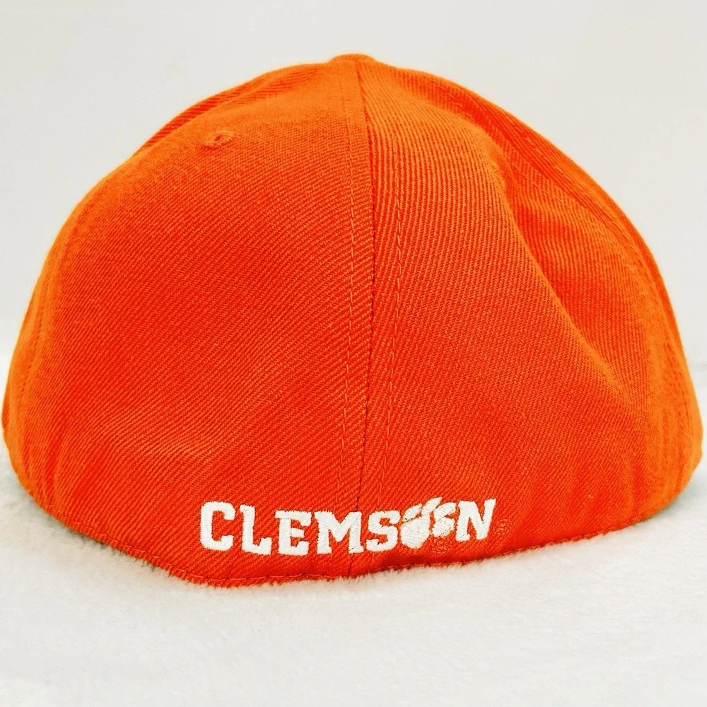 Clemson Tigers Top of the World Wool Fitted Hat Cap 7 3/8 Orange NCAA College